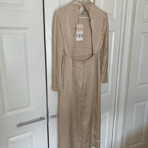 Zara Limited Edition Satin Effect Dress - Picture 7 of 7